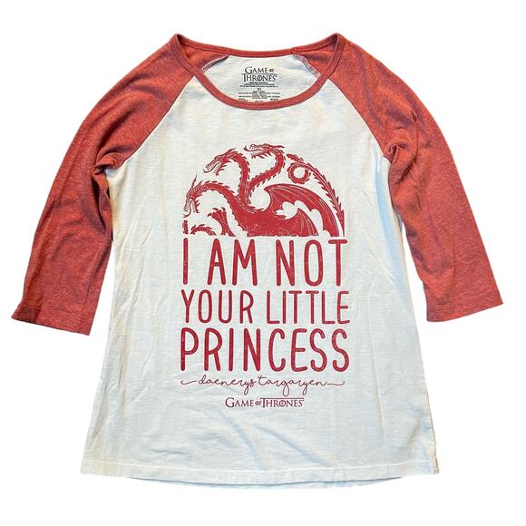Game Of Thrones Women's XS I Am Not Your Little Princess Graphic T-shirt - Picture 1 of 4